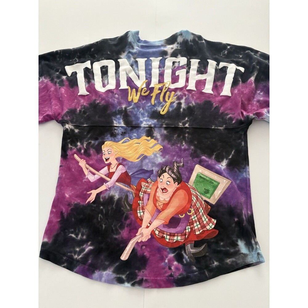 Disney Parks Hocus Pocus Spirit Jersey Tonight We Fly Tie Dye 2022 Adult Small